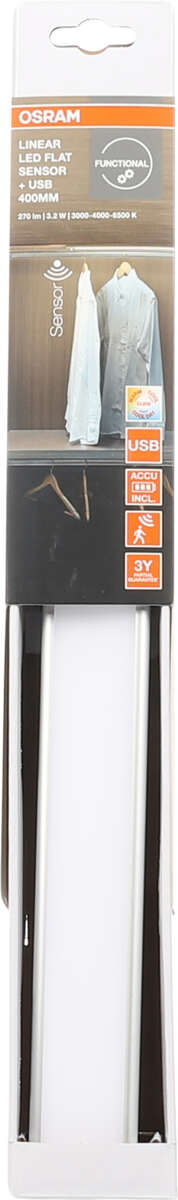 OSRAM Linear LED Flat Sensor + USB lyslist