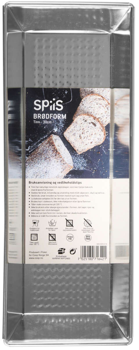 SPIIS Tin brødform