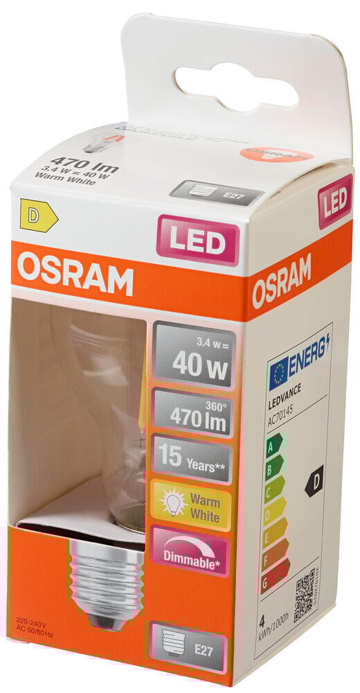LED Superstar Classic A 40 Filament pære