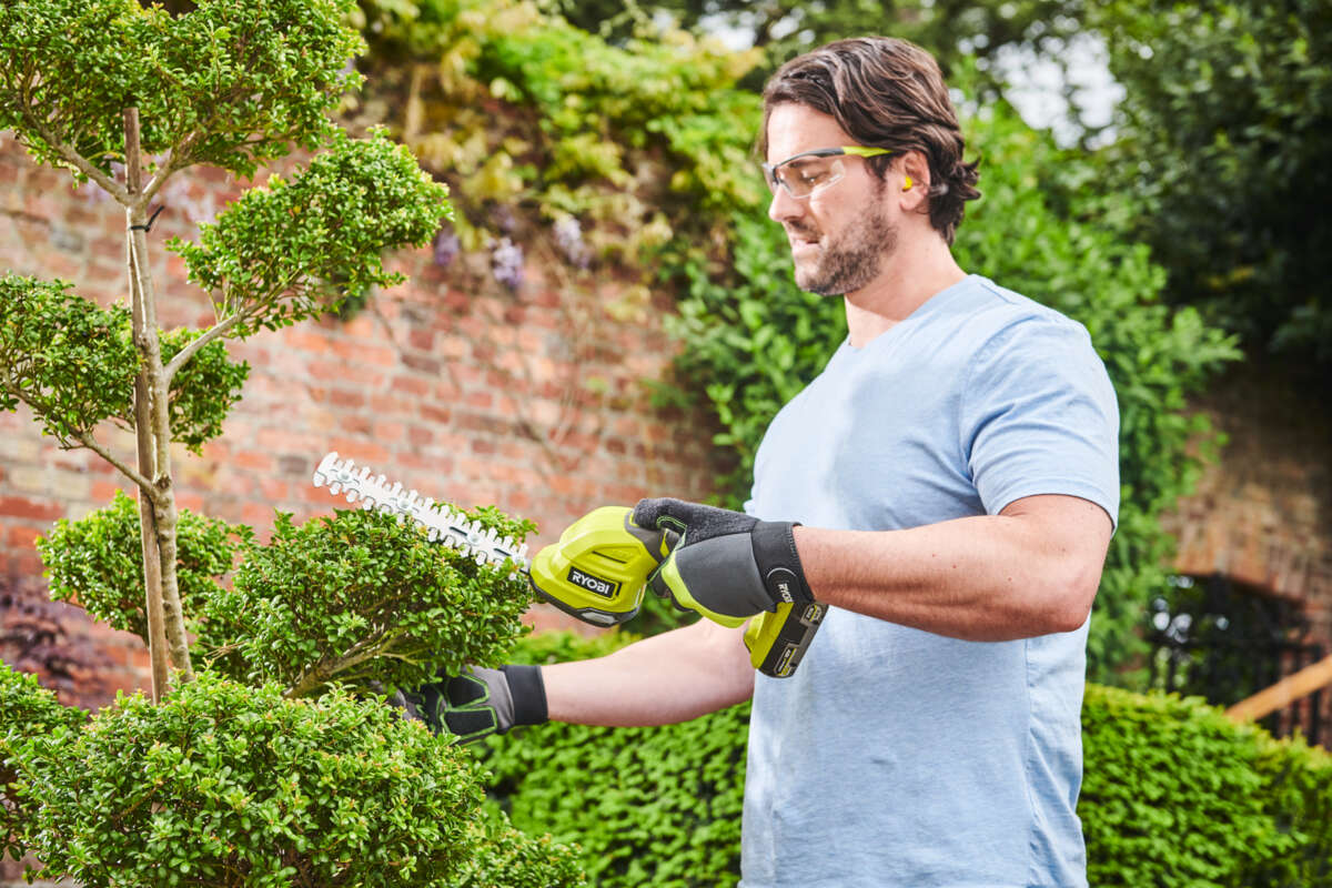 Ryobi RY18GSA-0 2-i-1 gress-/busksaks u/batteri