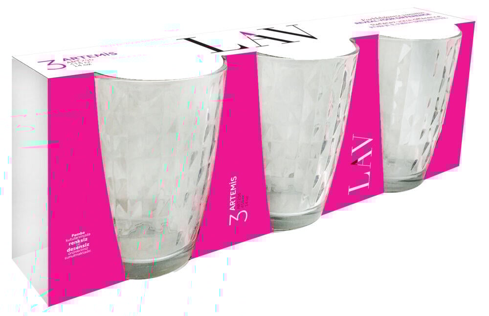 Lav vannglass 415ml 3pk