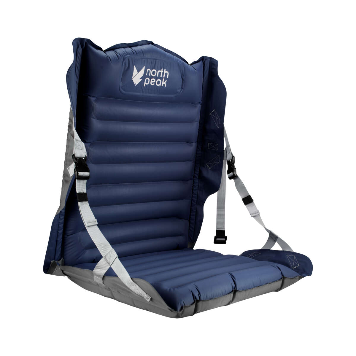 Northpeak oppblåsbart sitteunderlag m/rygg