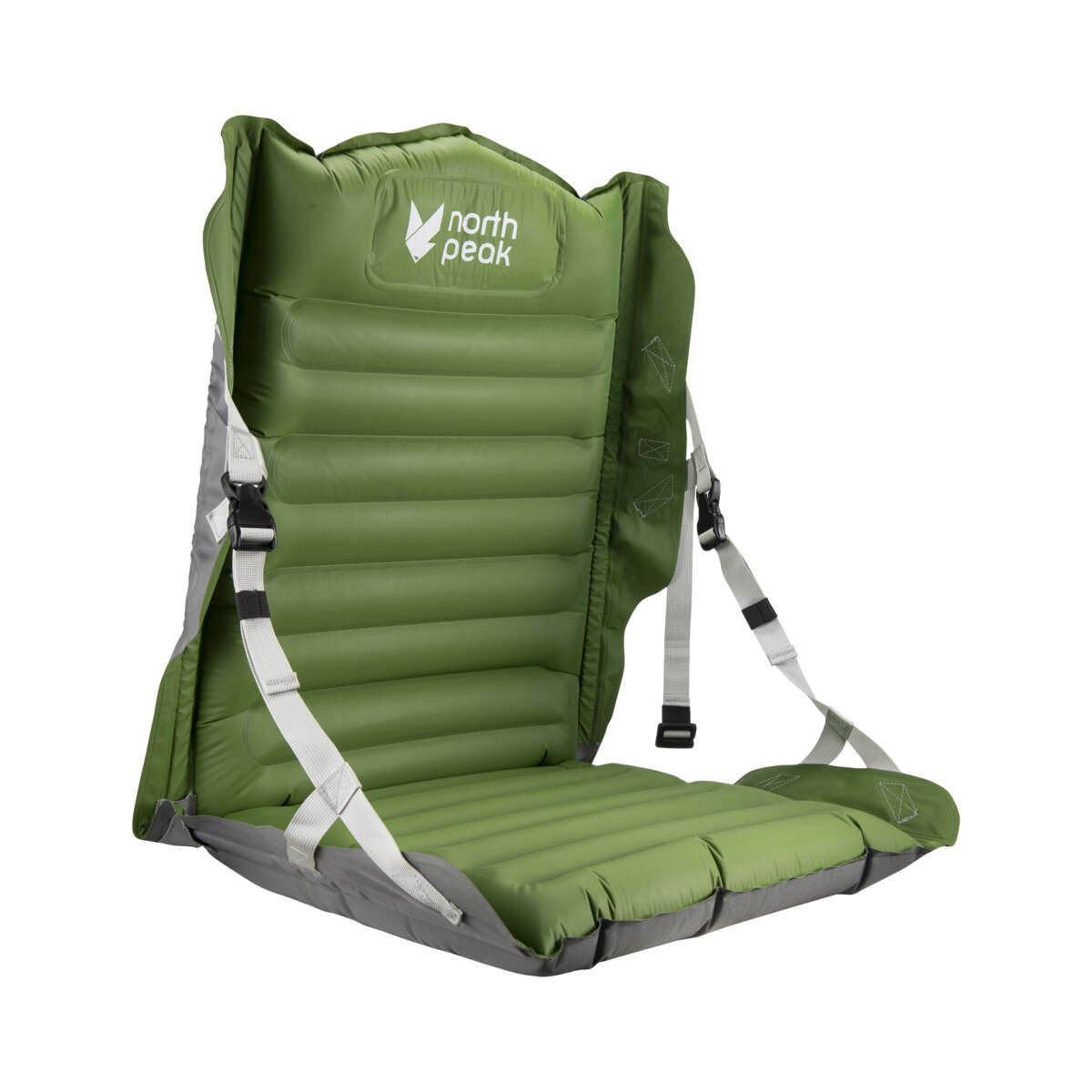 Northpeak oppblåsbart sitteunderlag m/rygg