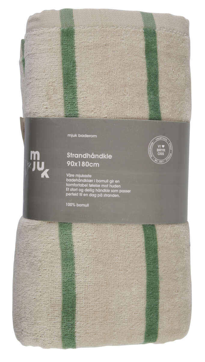 Mjuk strandhåndkle