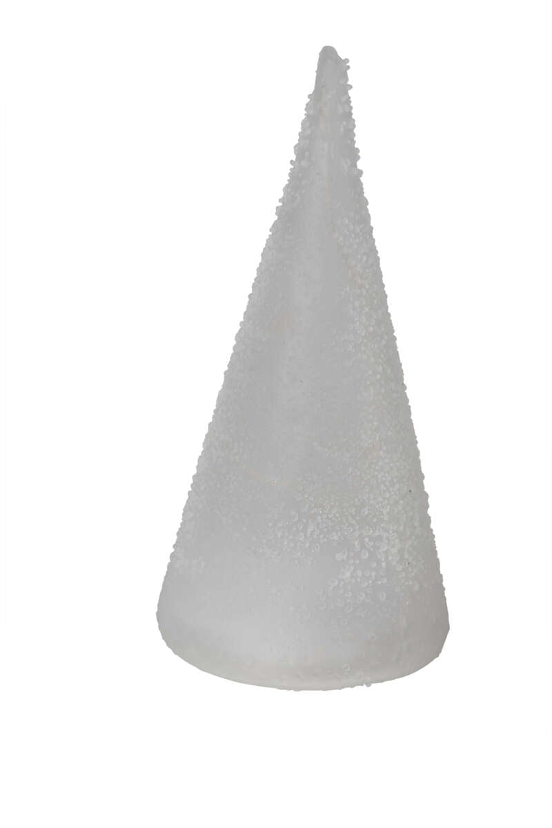 Dekortre i glass med lys