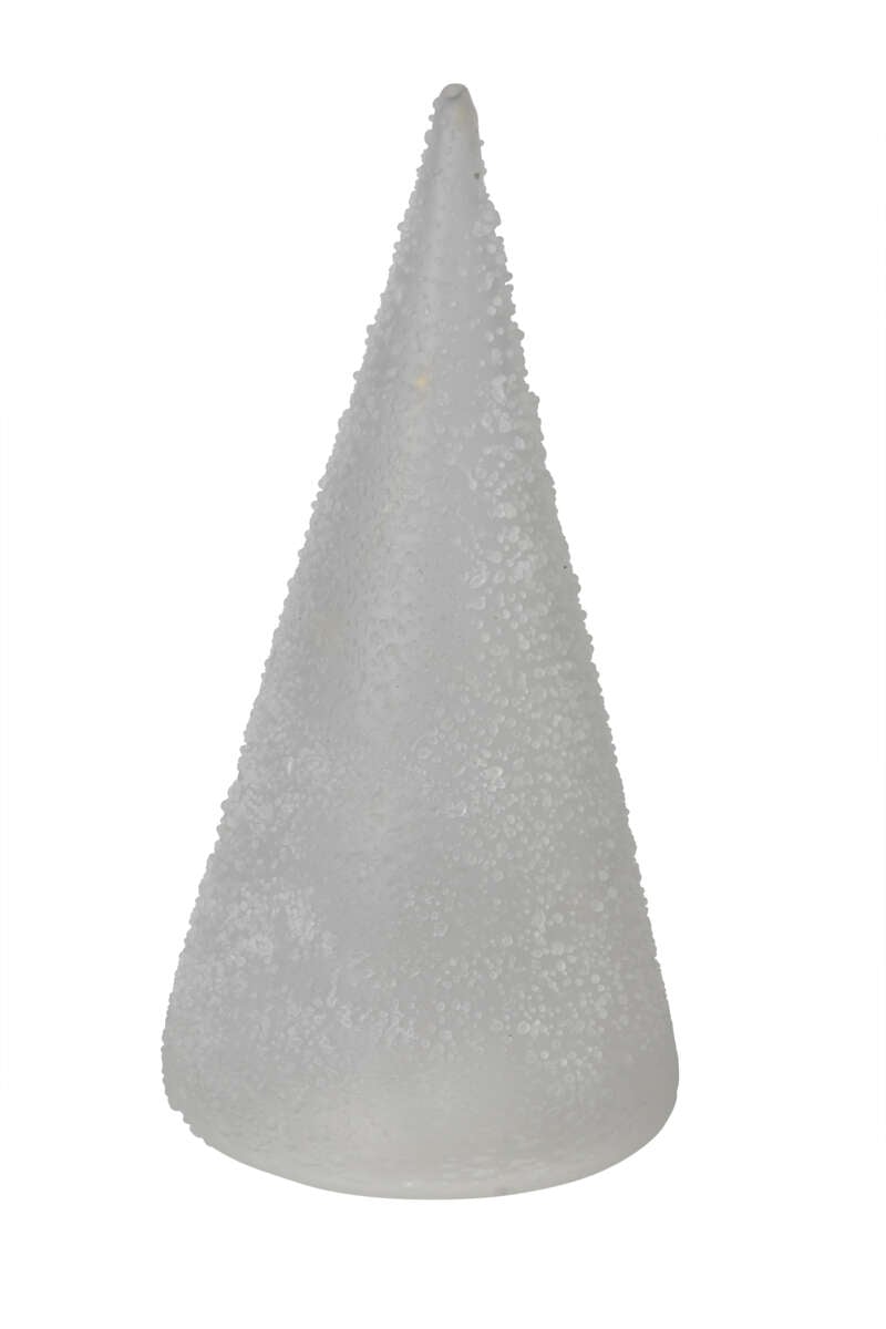 Dekortre i glass med lys