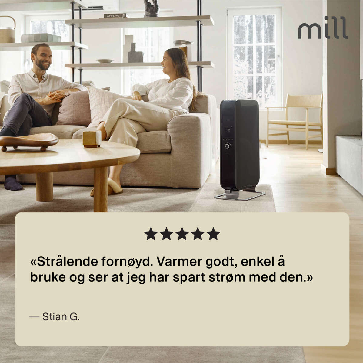 Mill Gentle Air WiFi Gen 3  1500W oljeovn