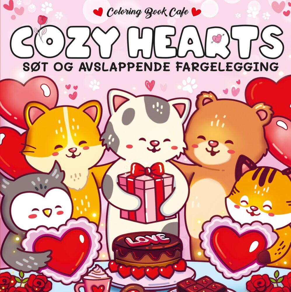 Coloring Book Café: Cozy hearts