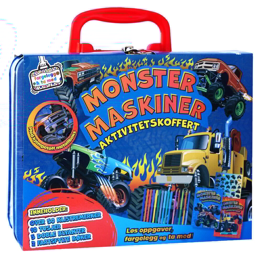 Monstermaskiner: Tinnboks med aktiviteter