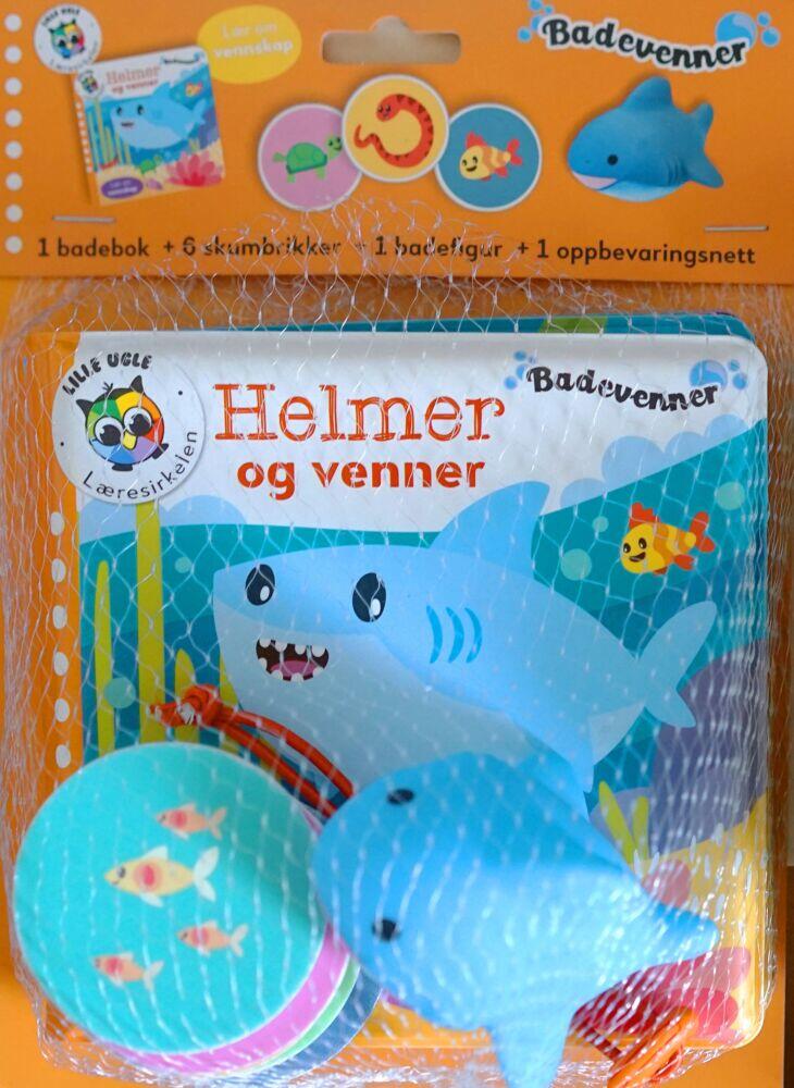 Badevenner: Helmer og vennene