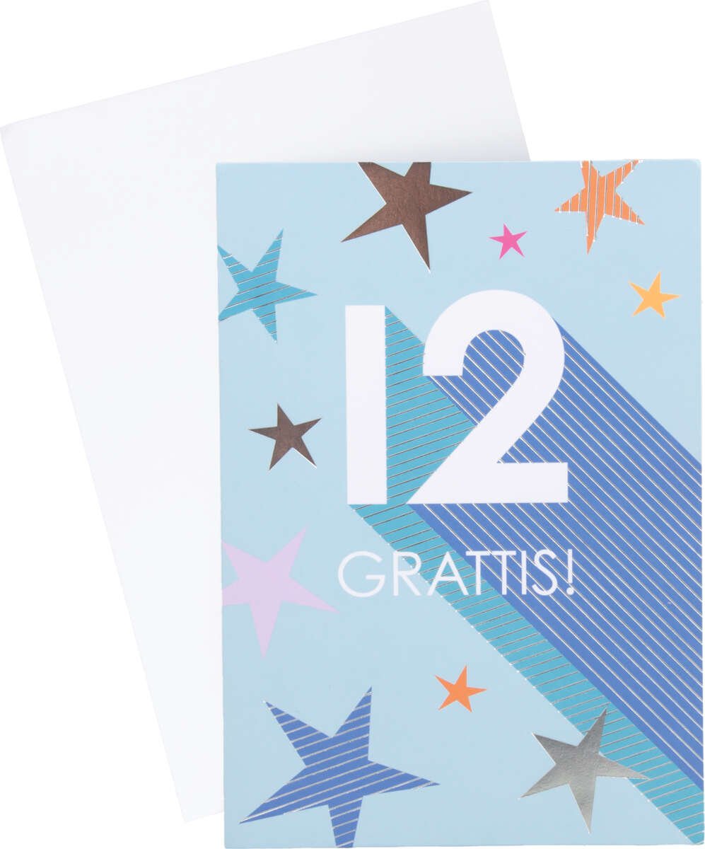 Kort 12 år Grattis!