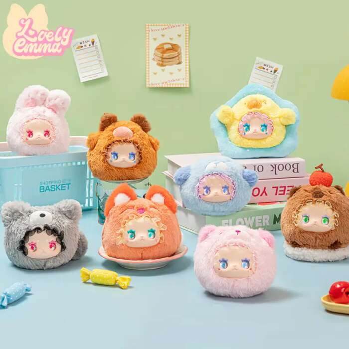 Rua Rua Zoo: Vinyl face plush samlefigur med nøkkelring