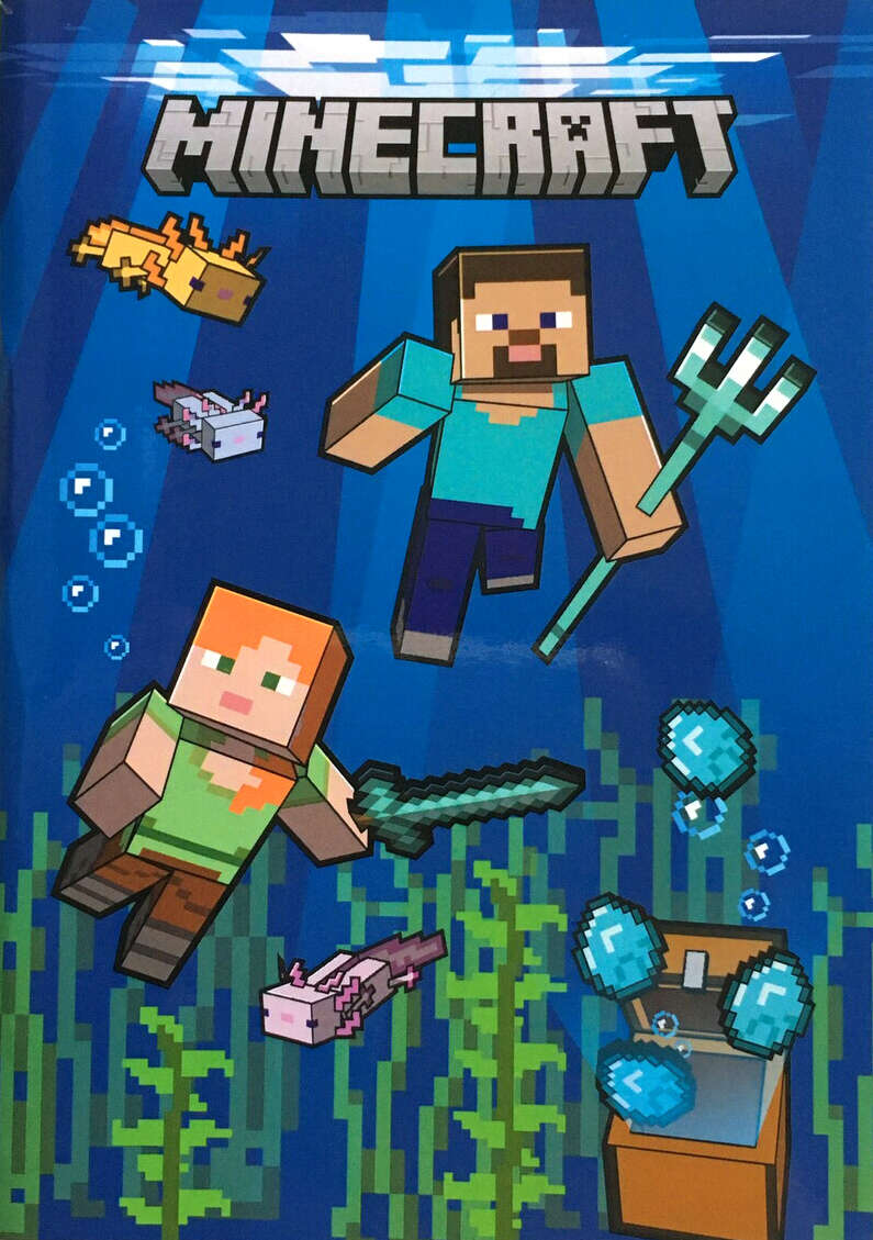 Minecraft: Underwater notatbok A6