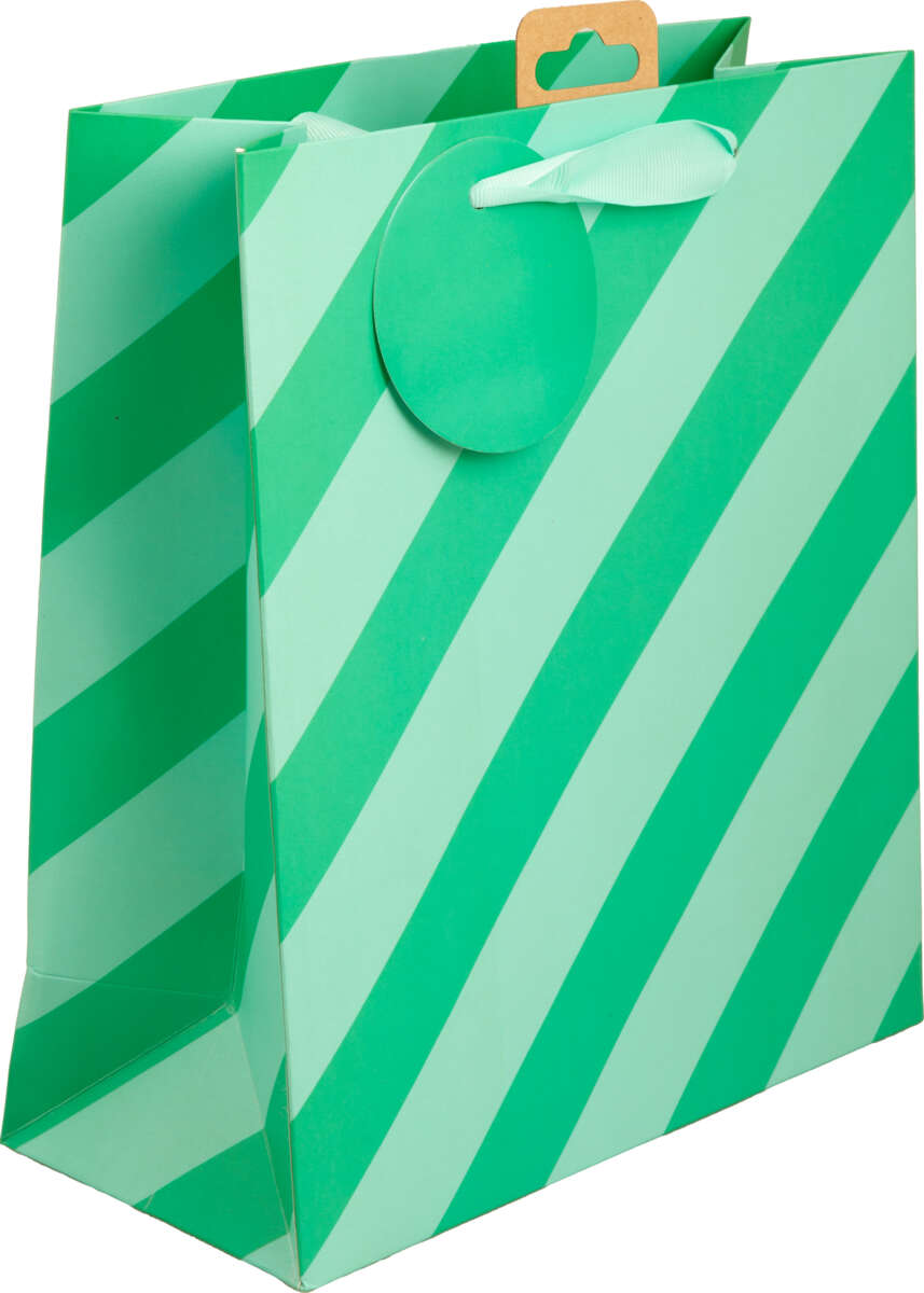 Gavepose medium Grønn Diagonal