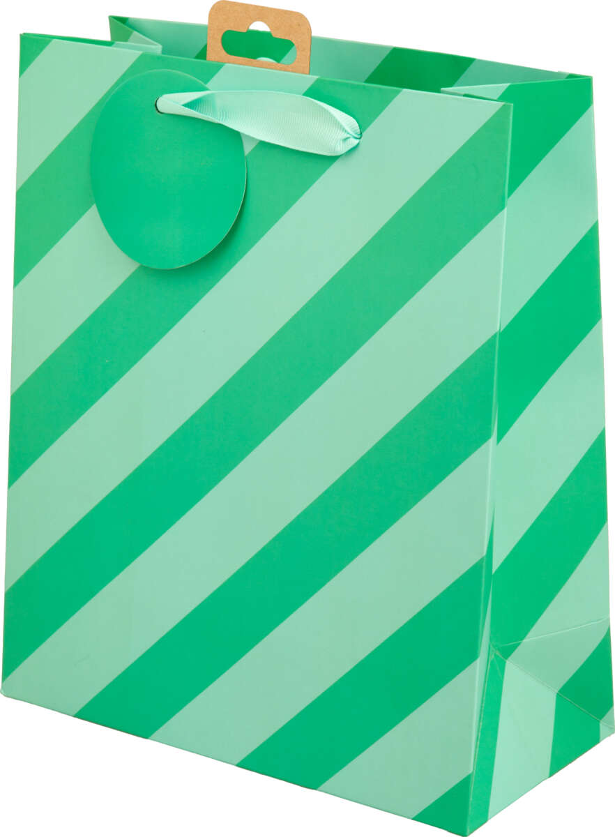 Gavepose medium Grønn Diagonal