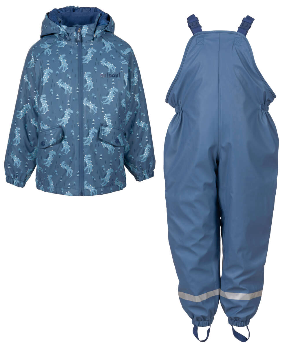 Okidoki Fyn 2-delt vattert regnsett barn