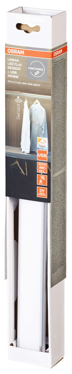 OSRAM Linear LED Flat Sensor + USB lyslist