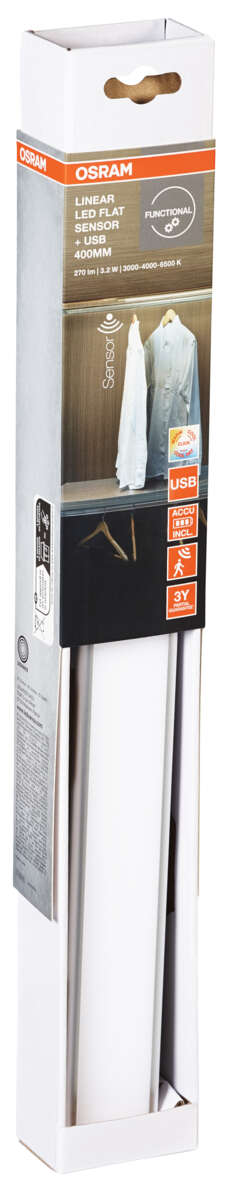 OSRAM Linear LED Flat Sensor + USB lyslist