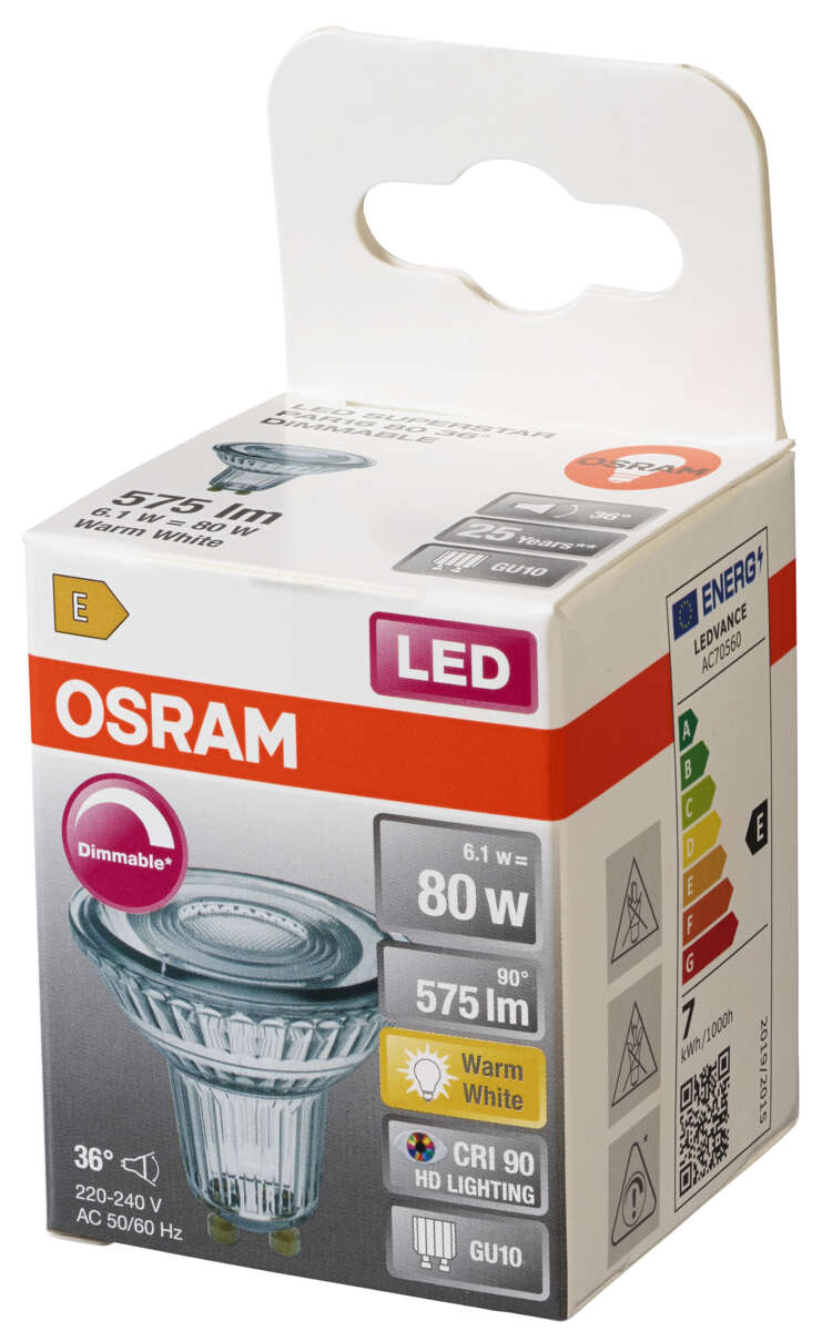 OSRAM LED Superstar PAR16 spotpære