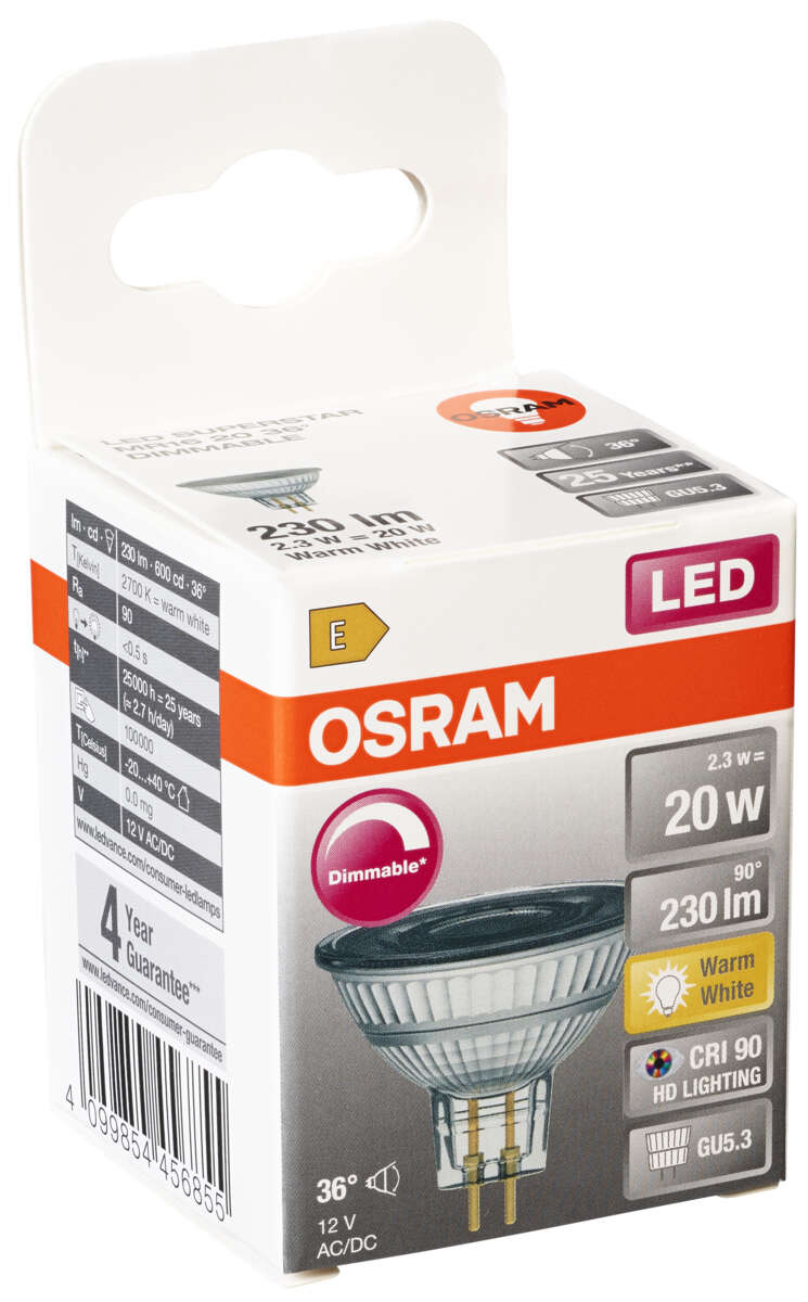 OSRAM LED Superstar MR16 spotpære