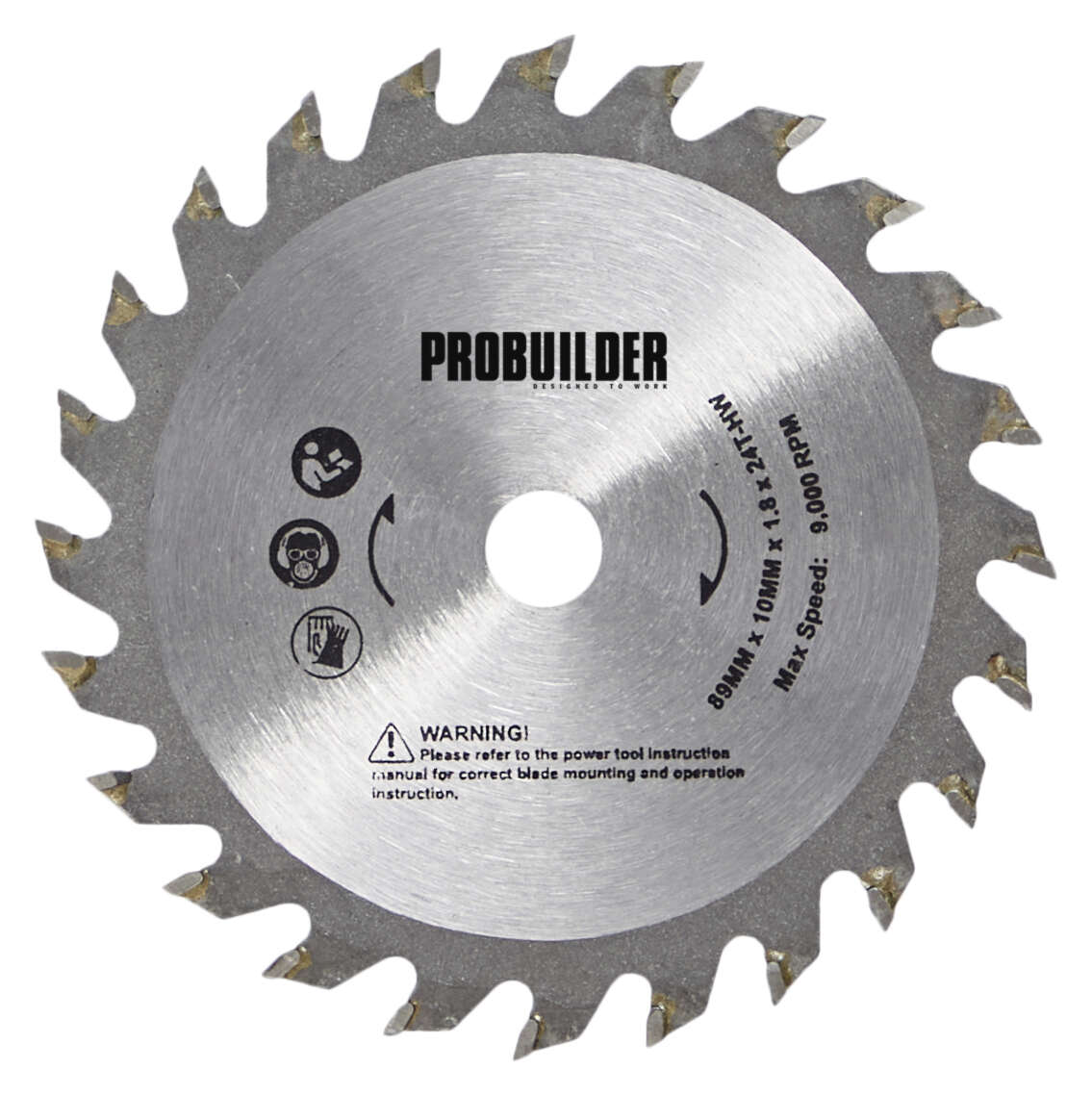 Sagblad TCT 89x10mm 24T for minidykksag