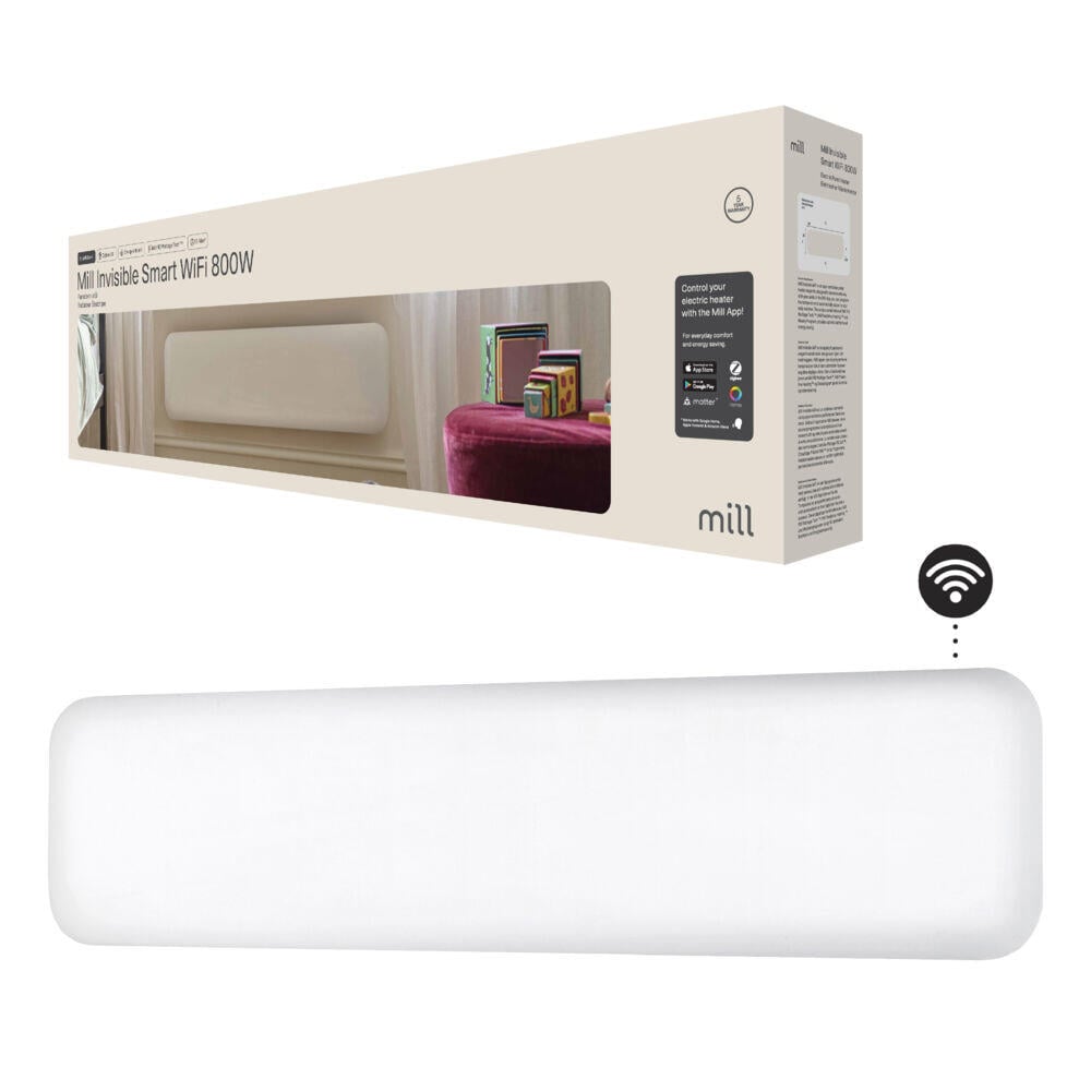 Mill Invisible WiFi Gen 3 800W panellist panelovn