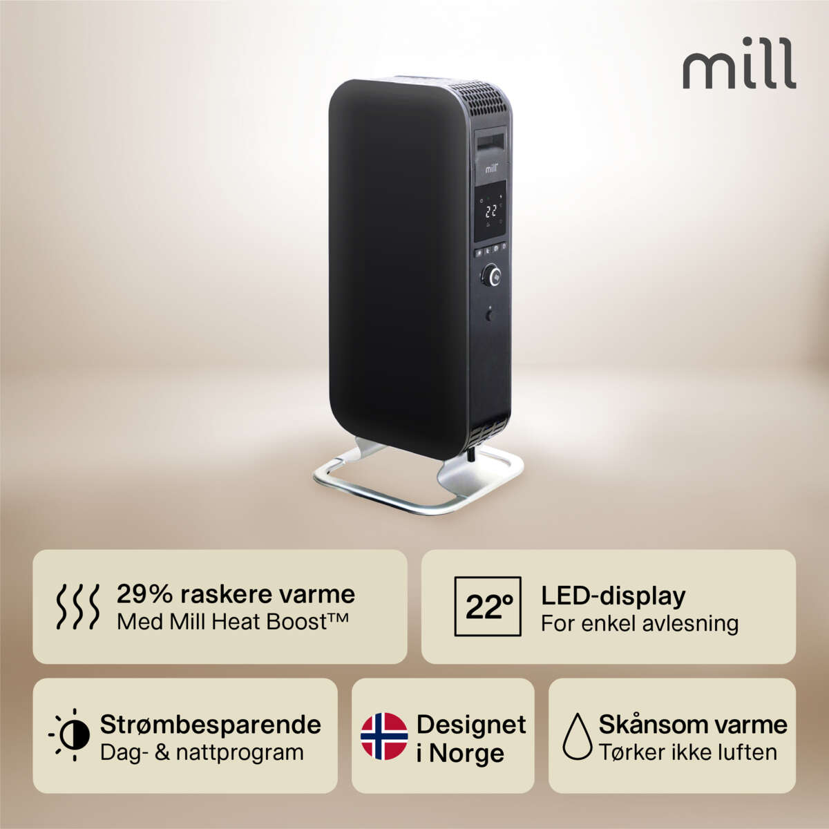 Mill Gente Air 1000W oljeovn