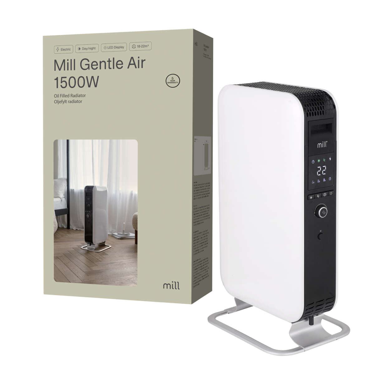 Mill Gentle Air 1500W oljeovn