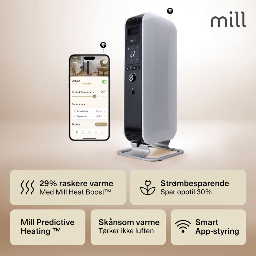 Mill Gentle Air 2000W oljeovn