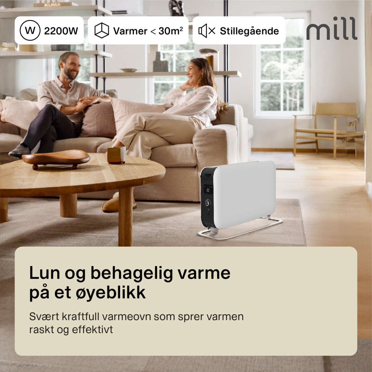 Mill Instant Max 2200W gulvovn