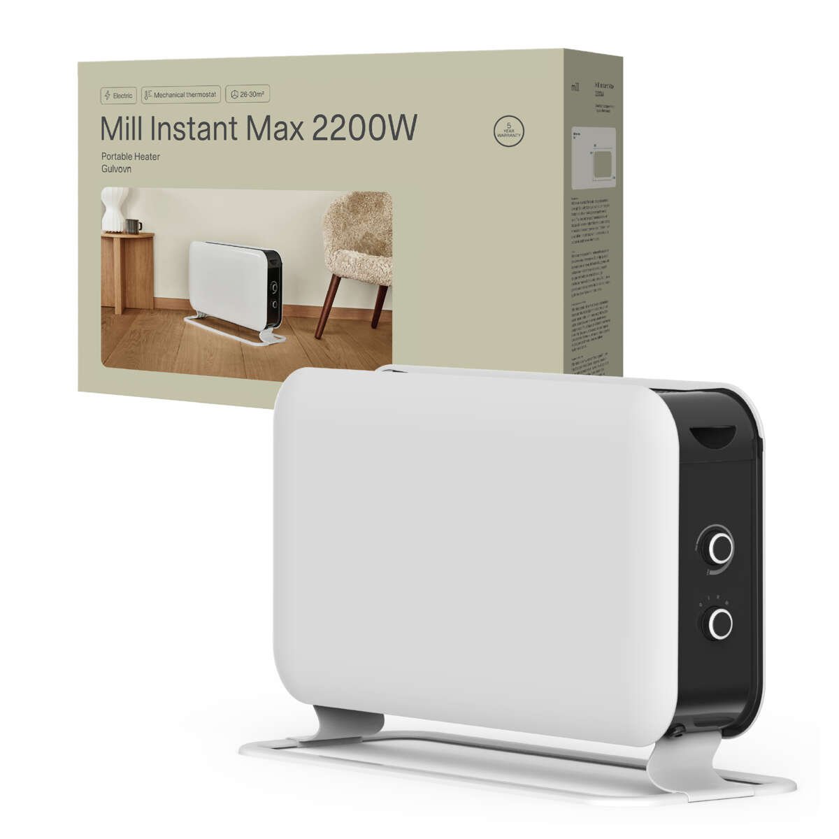 Mill Instant Max Mec 2200W gulvovn