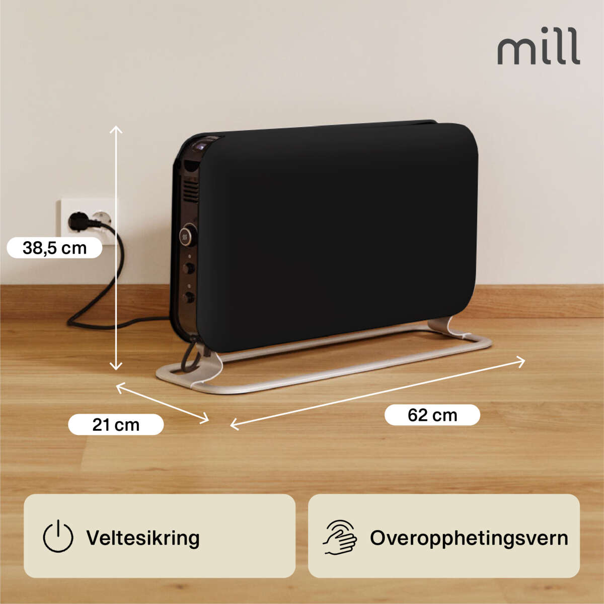 Mill Instant 2000W gulvovn