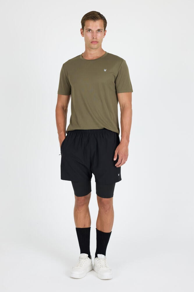 Northpeak Martin 2-i-1 treningsshorts herre