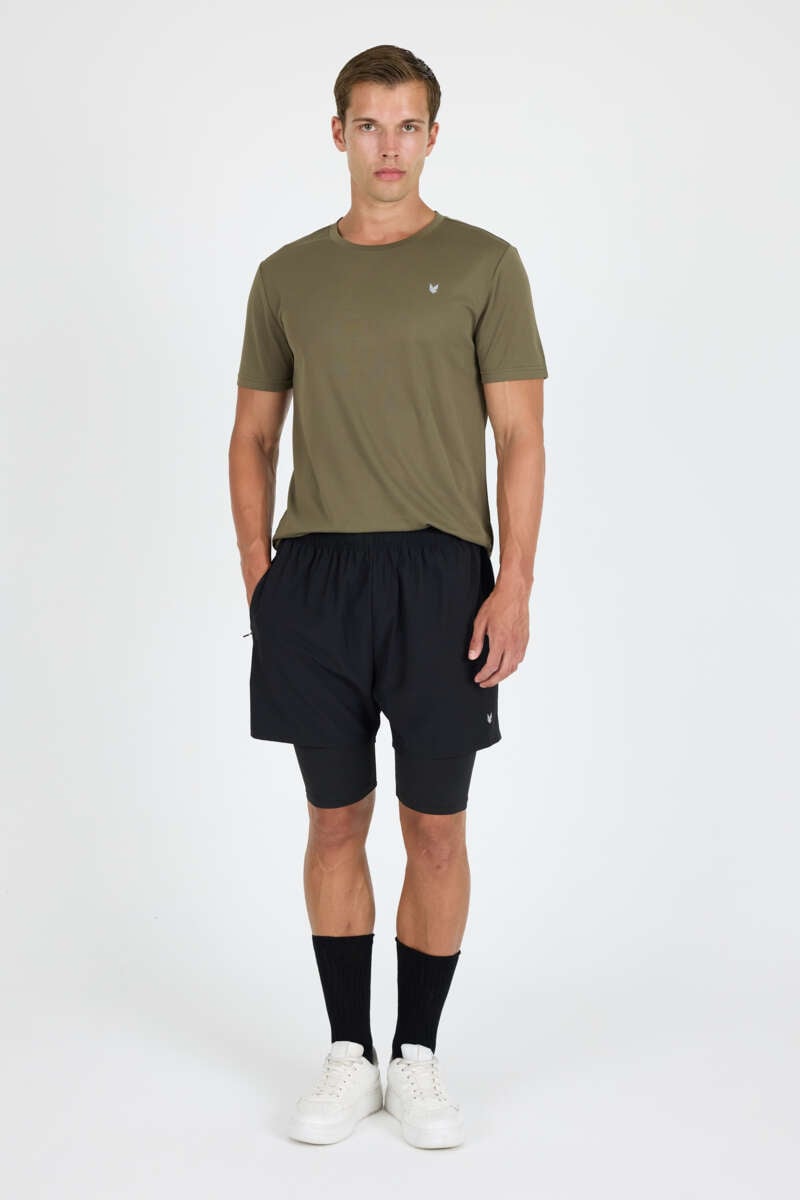 Northpeak Martin 3 2-i-1 treningsshorts herre