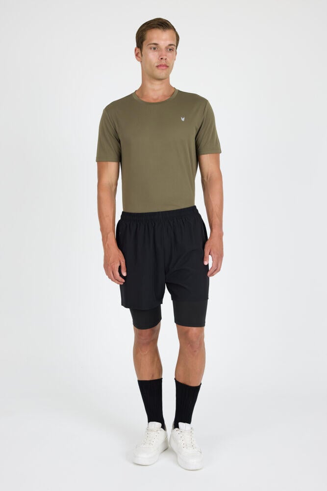 Northpeak Martin 2-i-1 treningsshorts herre