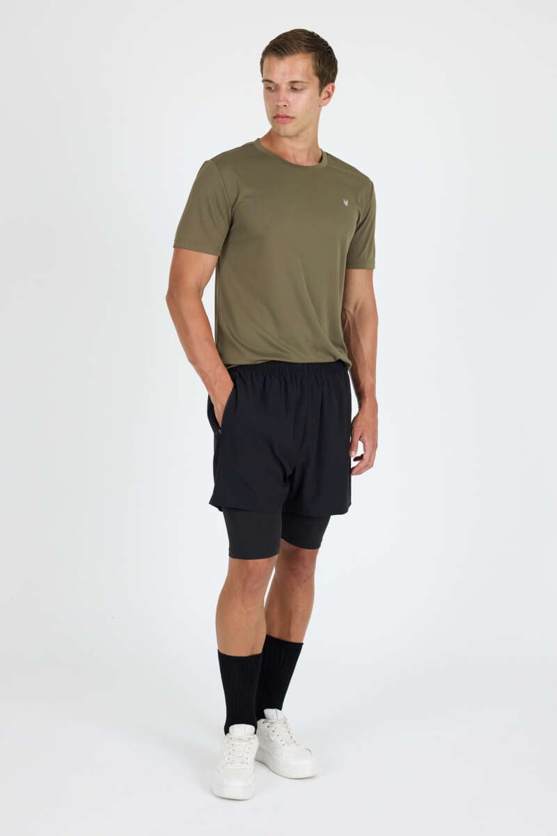 Northpeak Martin 3 2-i-1 treningsshorts herre