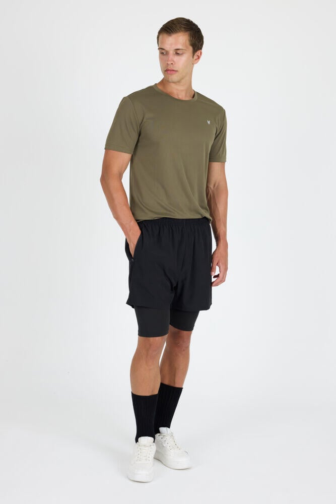 Northpeak Martin 2-i-1 treningsshorts herre