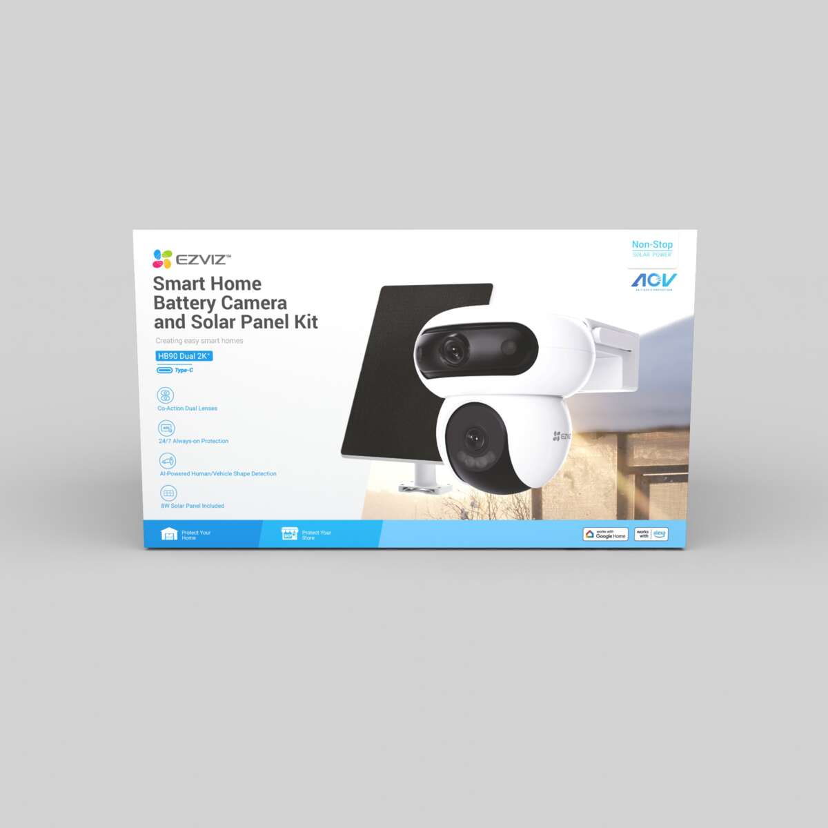 EZVIZ HB90 batteridrevet Wi-Fi-kamera for panorering og tilt