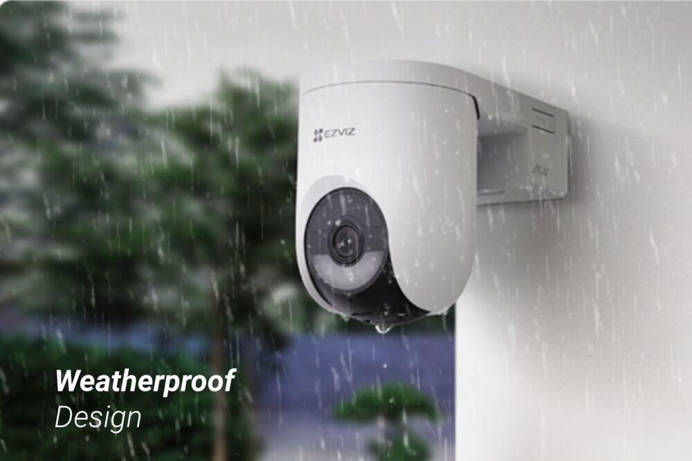 EZVIZ HB8Lite 2K batteridrevet Wi-Fi-kamera for panorering og tilt