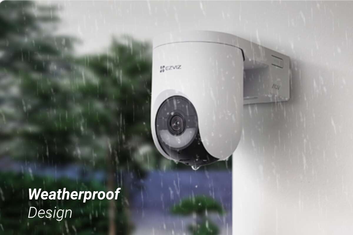 EZVIZ HB8Lite 2K batteridrevet Wi-Fi-kamera for panorering og tilt