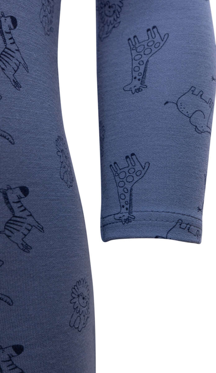 Okidoki merinoull/bambus nattdrakt baby