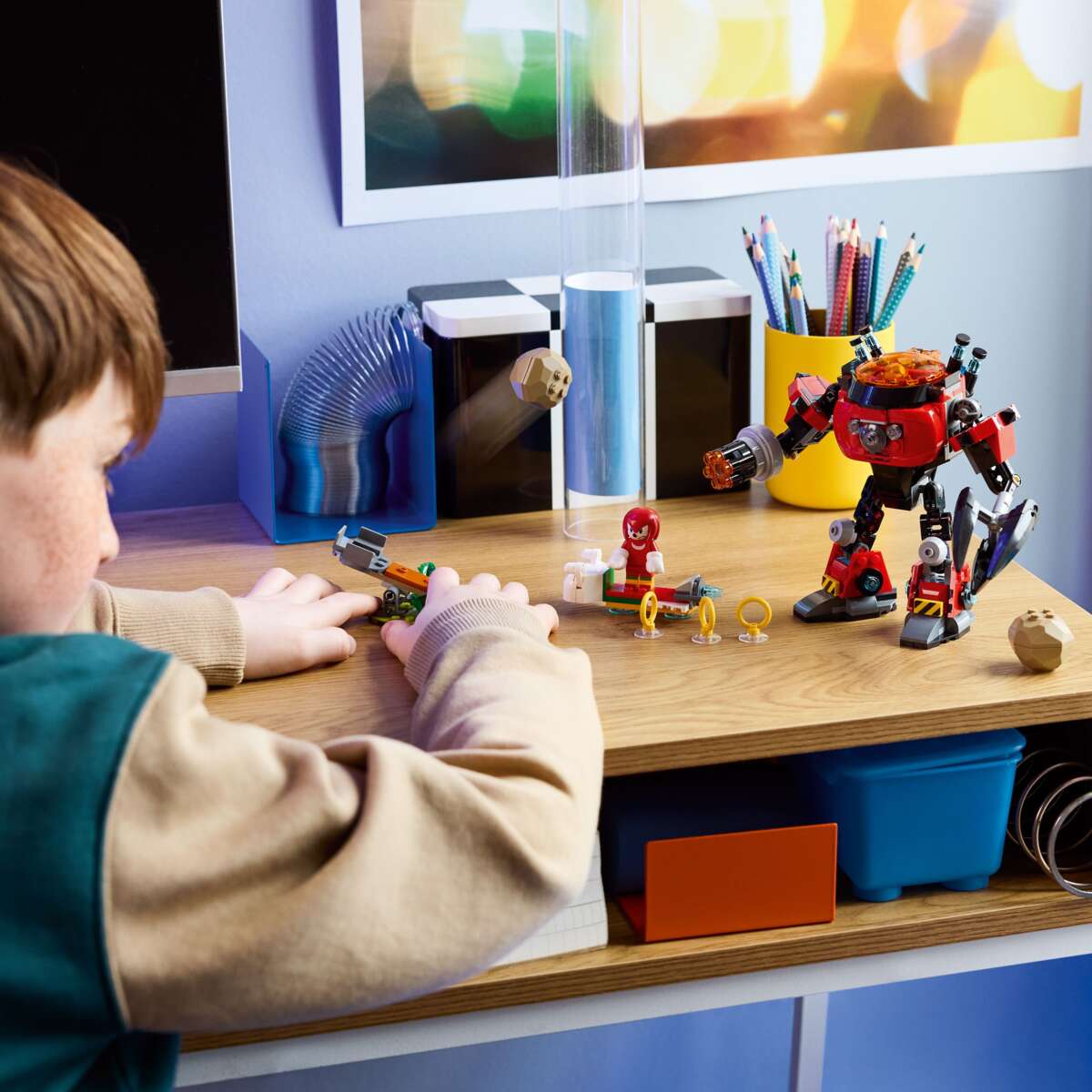 LEGO® Sonic the Hedgehog™ Knuckles mot Dr. Eggmans Egg Crusher-robot 77005