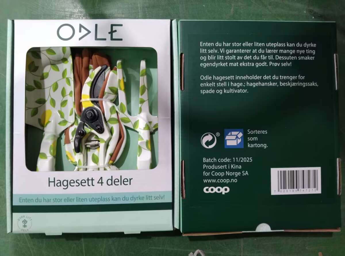 Odle Sitron hageredskap 4-deler