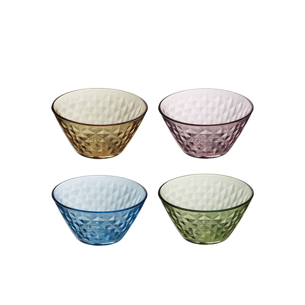 Aida Mosaic fargede skål 4pk