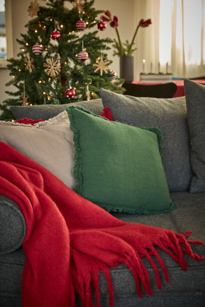 Noble House pledd med frynser