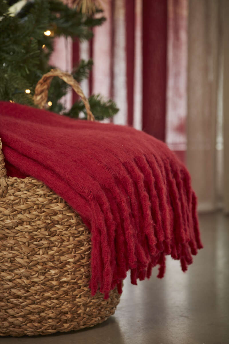 Noble House pledd med frynser