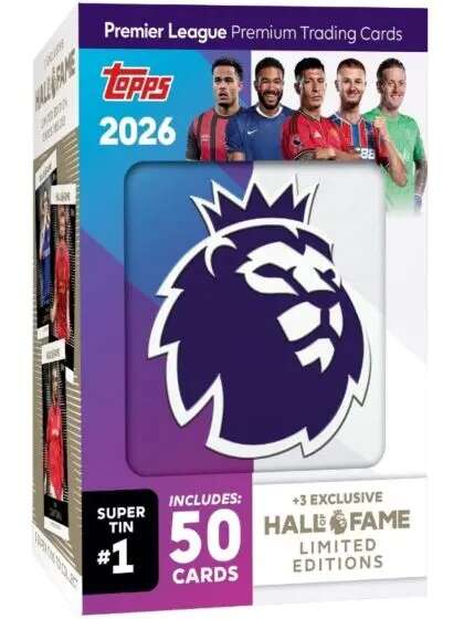 Topps Premier League Super Tin 25/26 samlekortserie