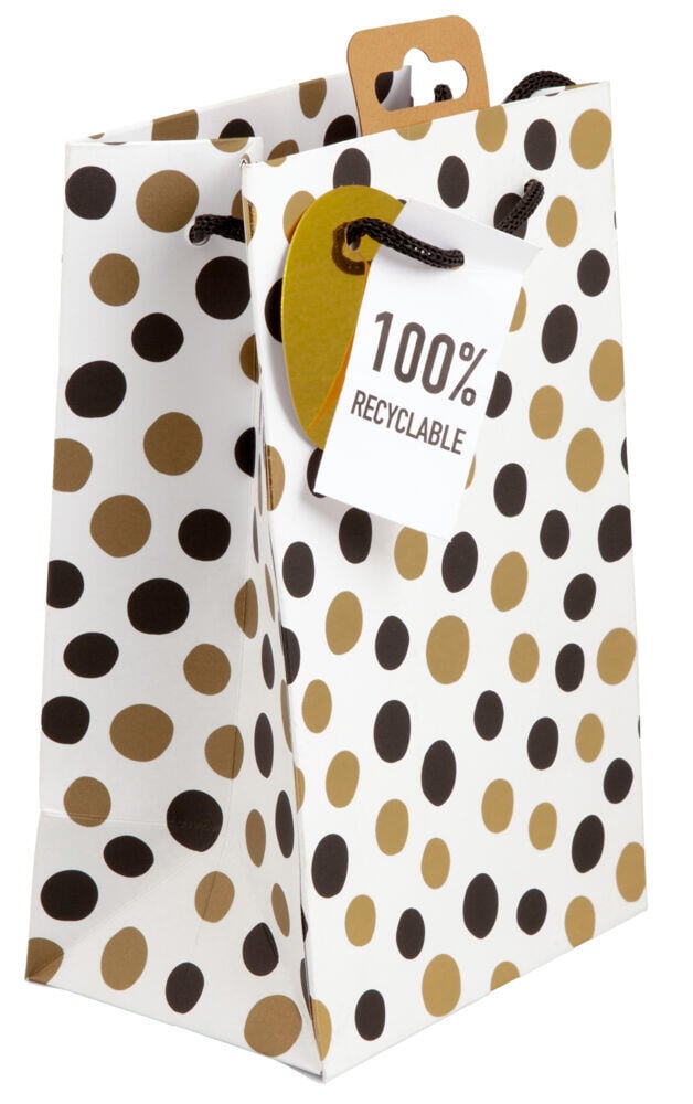 Gavepose liten Hvite sirkler