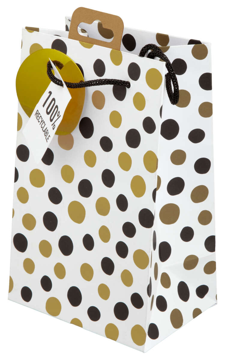 Gavepose liten Hvite sirkler