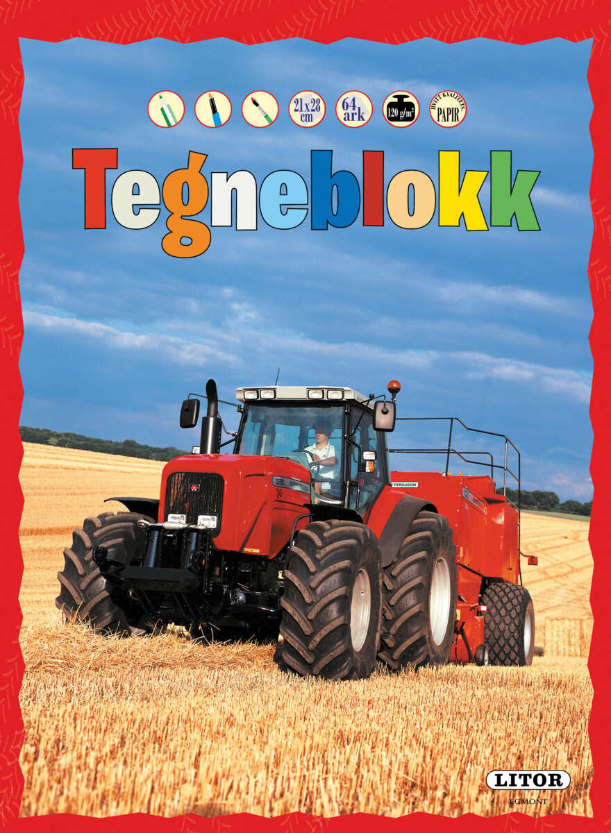 Egmont tegneblokk traktor